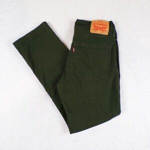 Levi's 514 Straight  Stretch Army Green Men's Jeans Size 30X30